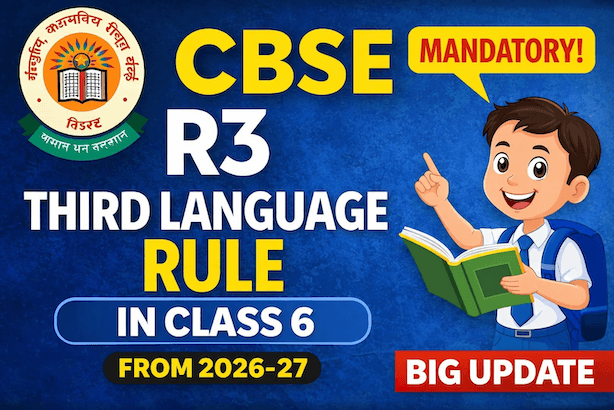 CBSE third language rule R3 for Grade 6